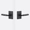 Sure-Loc Hardware Sure-Loc Hardware Levanto Passage Rosette, Flat Black, Knurled Grip in Flat Black LV101 FBL GRIP-KN FBL - alternate 1